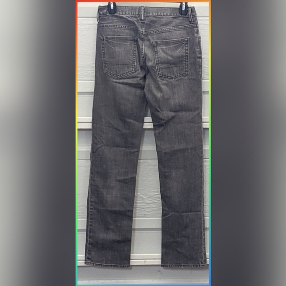 GAPKIDS 1969 BOYS STRAIGHT DISTRESSED GRAY JEANS - Picture 3 of 5